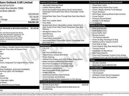 Used 2015 Subaru Outback 3.6R Limited image 22