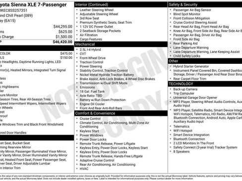 Used 2025 Toyota Sienna XLE FWD image 22
