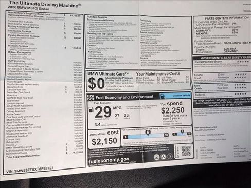 New 2026 BMW M340i w/ Premium Package image 20