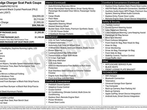 New 2026 Dodge Charger Scat Pack w/ Blacktop Package AWD/4WD image 6