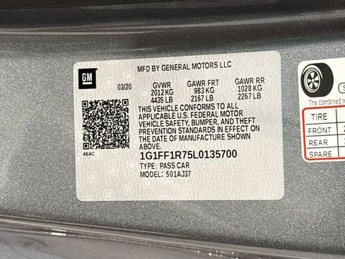 Used 2020 Chevrolet Camaro LT RWD image 26