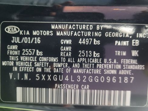 Used 2016 Kia Optima EX FWD image 33