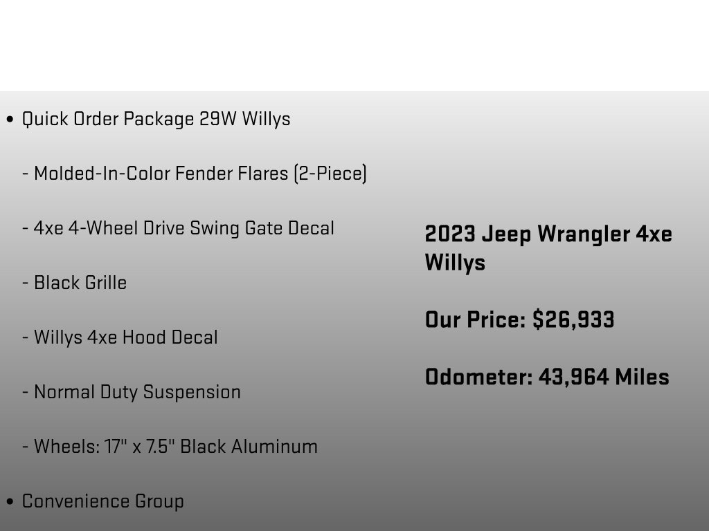 Used 2023 Jeep Wrangler Unlimited w/ Sun & Screen Package AWD/4WD image 12