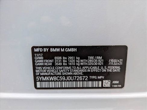 Used 2018 BMW X6 M w/ Executive Package AWD/4WD image 26