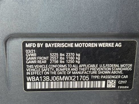 Used 2021 BMW 530i xDrive w/ Convenience Package AWD/4WD image 21