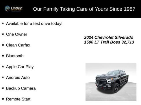 Used 2024 Chevrolet Silverado 1500 LT Trail Boss w/ Convenience Package II AWD/4WD image 9