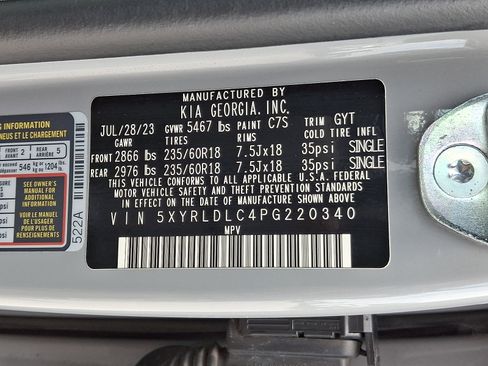 Certified 2023 Kia Sorento S w/ Panoramic Sunroof Package AWD/4WD image 28