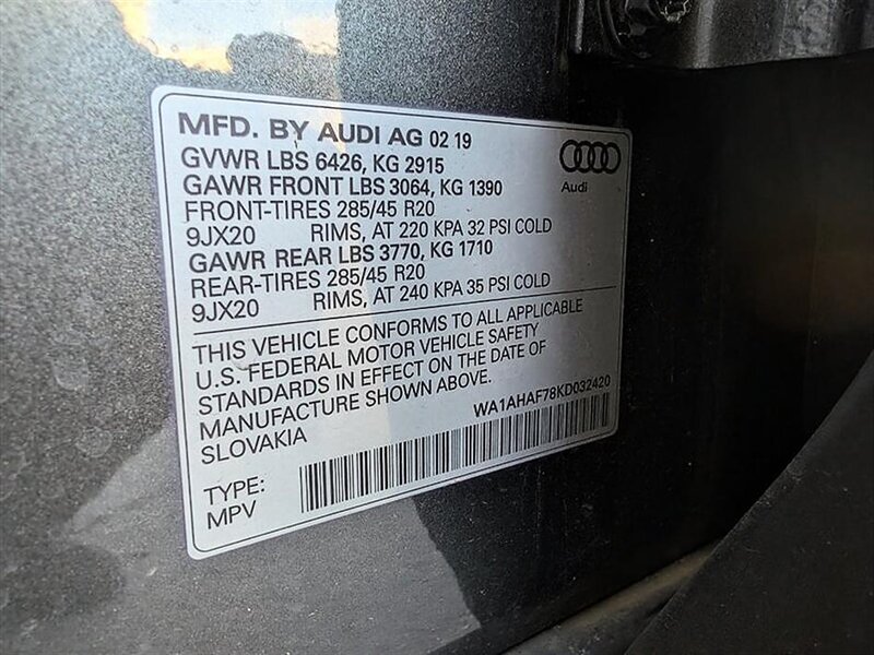 Used 2019 Audi Q7 2.0T Premium w/ Convenience Package AWD/4WD image 34