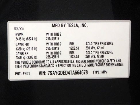 Used 2026 Tesla Model Y Long Range RWD image 77