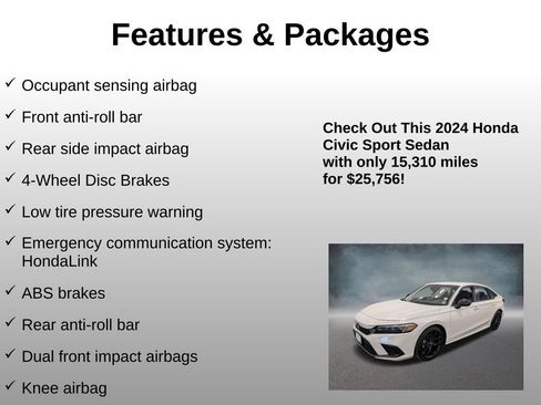 Used 2024 Honda Civic Sport image 12
