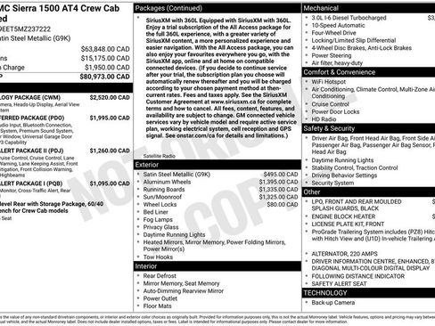 Used 2021 GMC Sierra 1500 AT4 w/ Technology Package AWD/4WD image 14