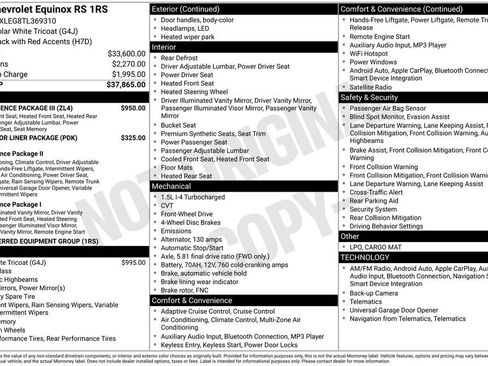 New 2026 Chevrolet Equinox RS w/ Convenience Package III FWD image 5