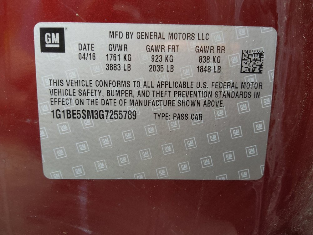 Used 2016 Chevrolet Cruze LT w/ Sun And Sound Package FWD image 33