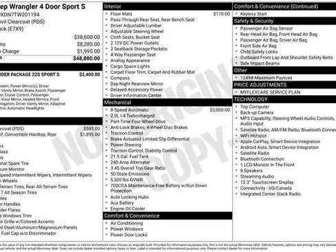 New 2026 Jeep Wrangler Sport S image 22