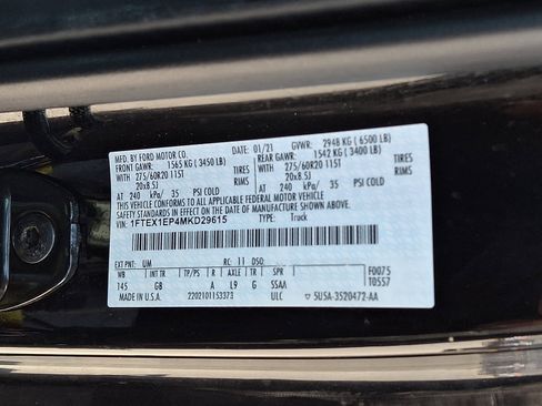 Certified 2021 Ford F150 XL w/ Equipment Group 101A High AWD/4WD image 26