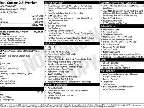 Used 2016 Subaru Outback 2.5i Premium image 20