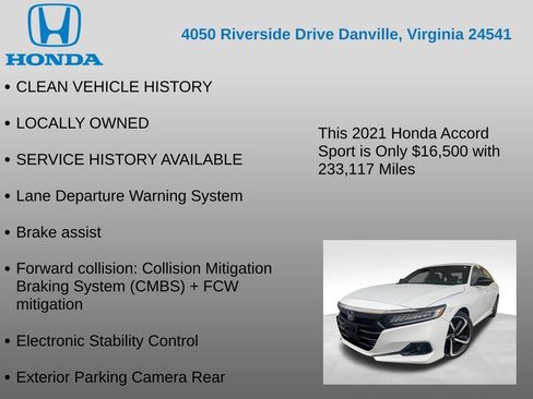 Used 2021 Honda Accord Sport image 7