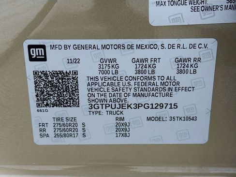 Used 2023 GMC Sierra 1500 Elevation image 33