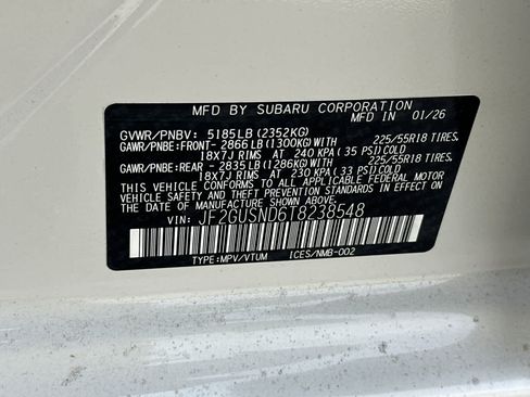 Used 2026 Subaru Crosstrek 2.5i Limited w/ Crosstrek Mirror Package AWD/4WD image 33