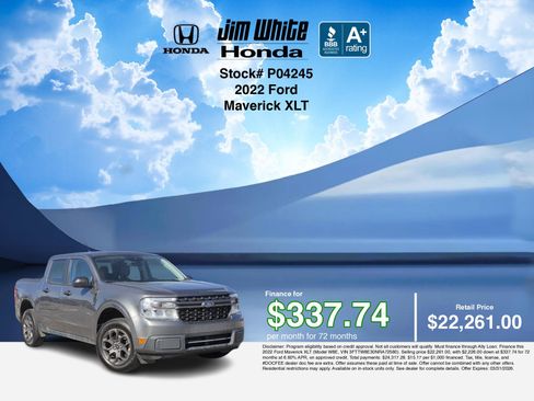 Used 2022 Ford Maverick XLT image 3