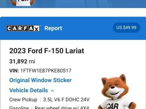 Used 2023 Ford F150 Lariat w/ Equipment Group 502A High AWD/4WD image 6
