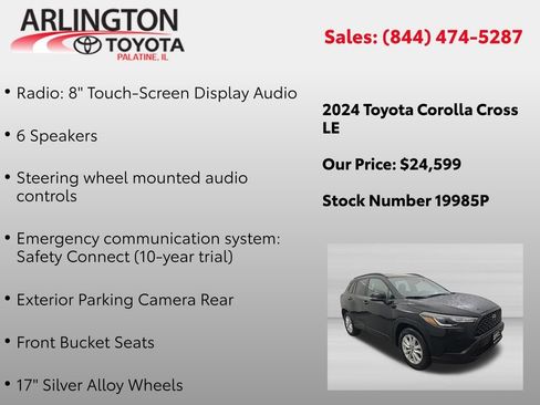 Used 2024 Toyota Corolla Cross LE AWD/4WD image 2