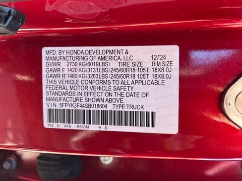 Certified 2025 Honda Ridgeline RTL+ image 12