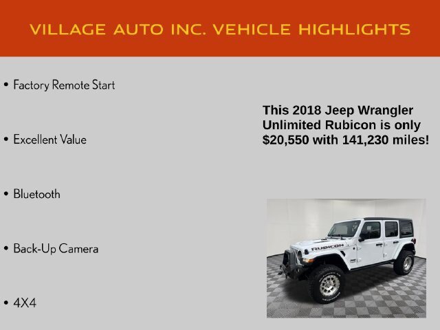 Used 2018 Jeep Wrangler Unlimited Rubicon AWD/4WD image 14