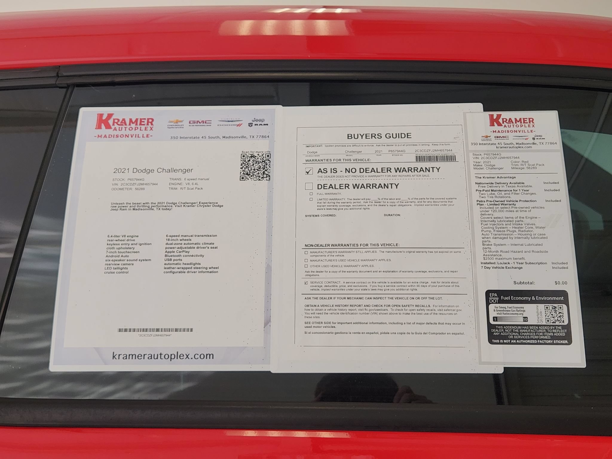 Used 2021 Dodge Challenger R/T Scat Pack w/ Plus Package RWD image 36