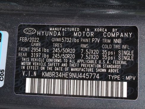 Used 2022 Hyundai Palisade SEL w/ Convenience Package FWD image 35
