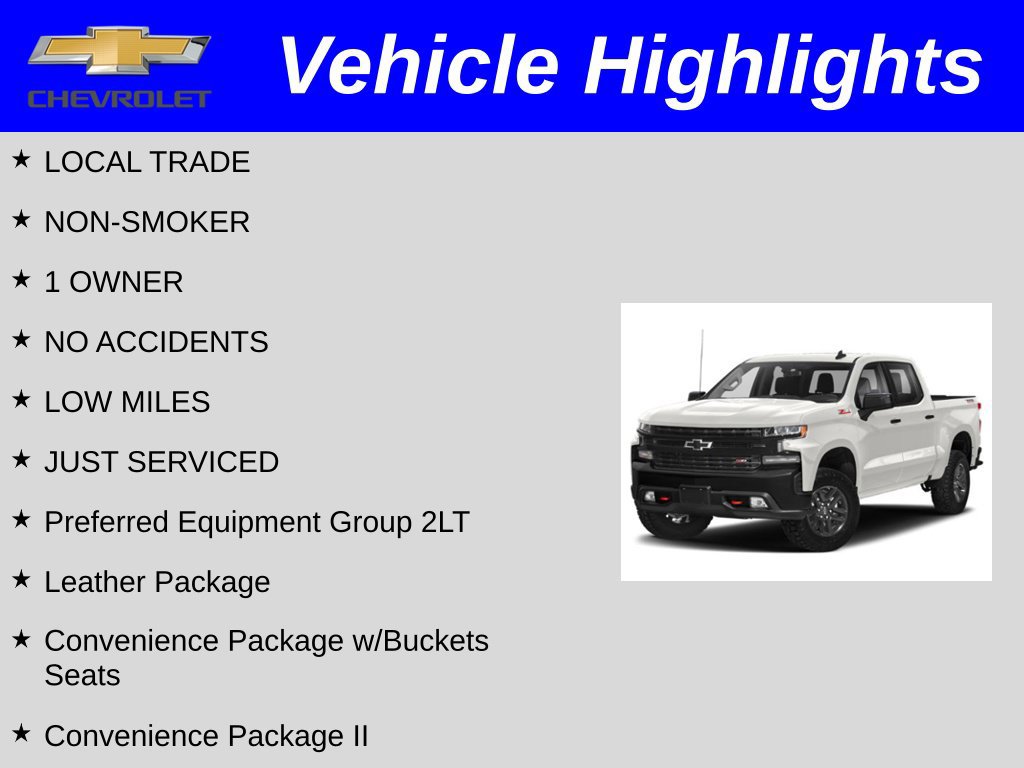 Used 2021 Chevrolet Silverado 1500 LT Trail Boss w/ Convenience Package II AWD/4WD image 2