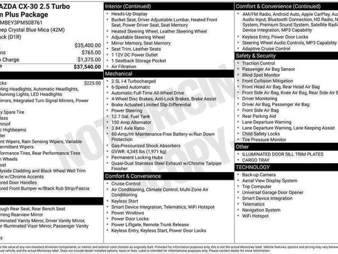 Certified 2023 MAZDA CX-30 2.5 Turbo w/ Premium Plus Pkg AWD/4WD image 39