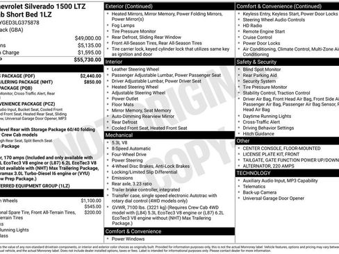 Certified 2020 Chevrolet Silverado 1500 LTZ w/ LTZ Plus Package image 2