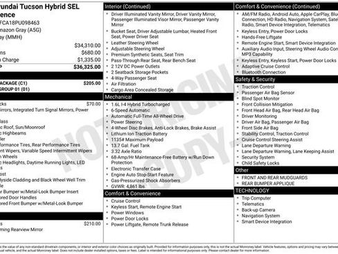 Used 2023 Hyundai Tucson SEL w/ Cargo Package AWD/4WD image 10