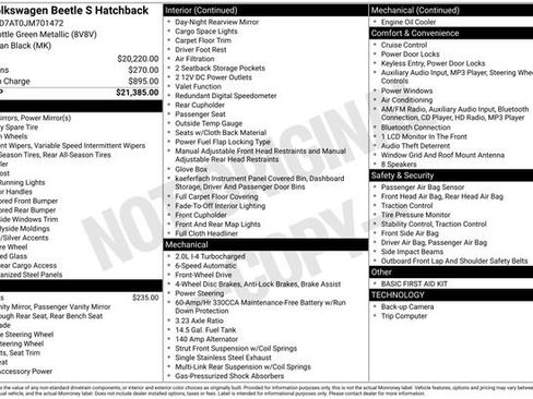 Used 2018 Volkswagen Beetle 2.0T S image 26