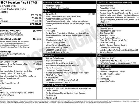 Certified 2025 Audi Q7 3.0T Premium Plus w/ Premium Plus Package AWD/4WD image 19