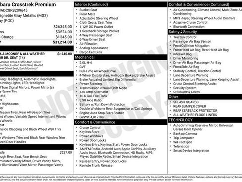 Used 2024 Subaru Crosstrek 2.0i Premium image 24