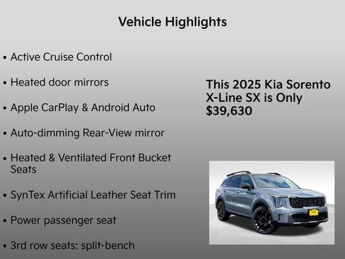 New 2025 Kia Sorento SX image 10