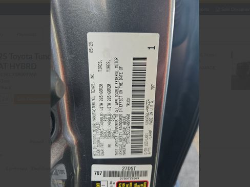 Used 2025 Toyota Tundra Platinum AWD/4WD image 9