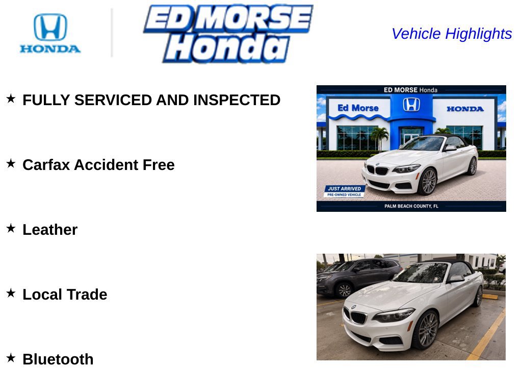 Used 2018 BMW M240i Convertible w/ Premium Package RWD image 6