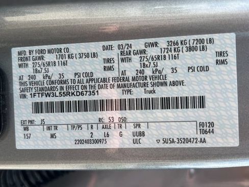 Used 2024 Ford F150 XLT w/ Tow/Haul Package AWD/4WD image 42