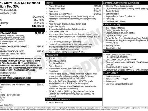 Used 2018 GMC Sierra 1500 SLE w/ SLE Value Package image 55