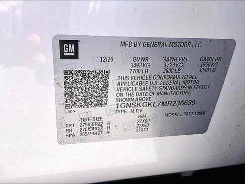Used 2021 Chevrolet Suburban High Country AWD/4WD image 31