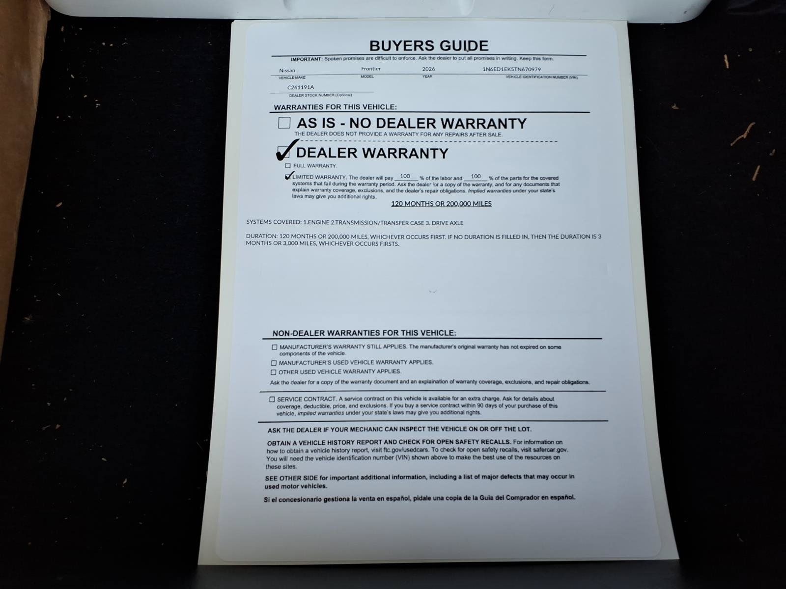 Used 2026 Nissan Frontier PRO-4X w/ Pro-4x Convenience Package AWD/4WD image 35