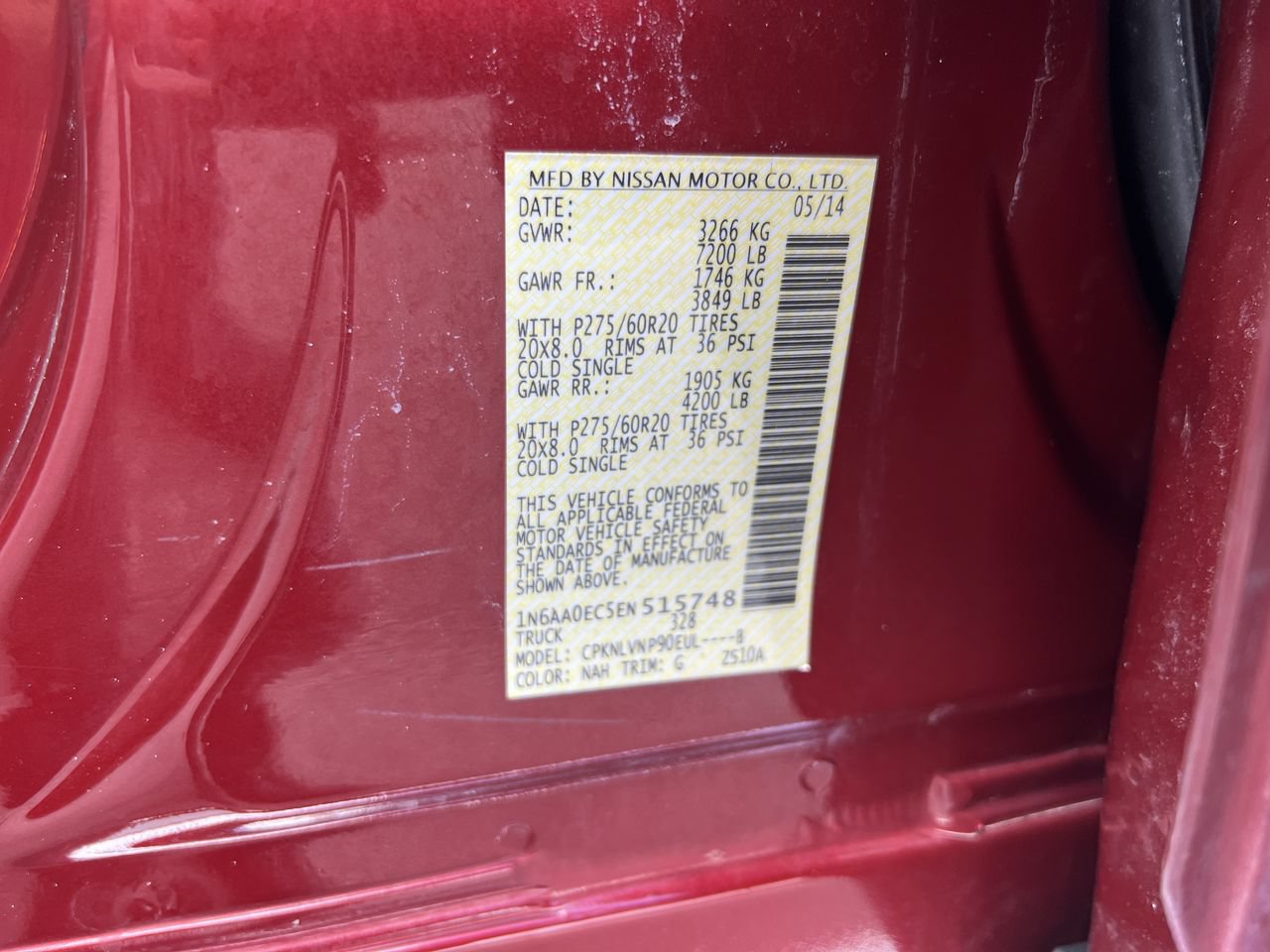 Used 2014 Nissan Titan SL w/ SL Heavy Metal Package AWD/4WD image 37