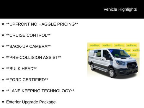 Certified 2023 Ford Transit 250 Low Roof w/ Exterior Upgrade Package image 12