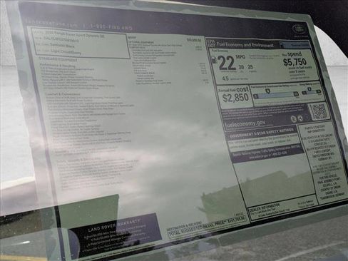 New 2026 Land Rover Range Rover Sport Dynamic SE image 20