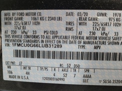 Used 2020 Ford Escape SE FWD image 33