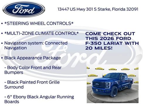 New 2026 Ford F350 Lariat w/ Black Appearance Package image 15