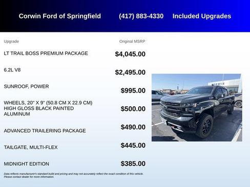 Used 2022 Chevrolet Silverado 1500 LT Trail Boss w/ LT Trail Boss Premium Package AWD/4WD image 5